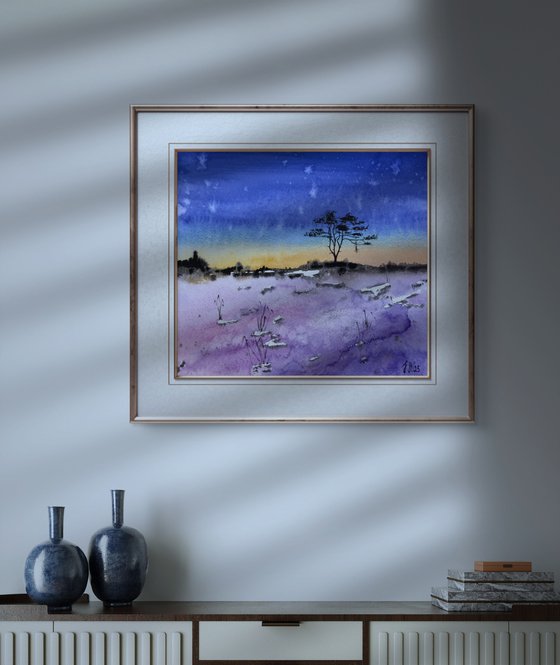 Frost mountain plateau winter