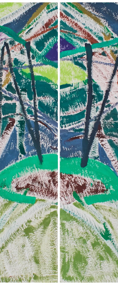 Mirrored Palms by Simon Findlay