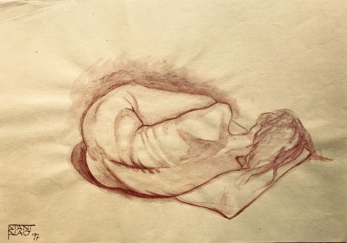 Nude on pillow by Vincenzo Stanislao