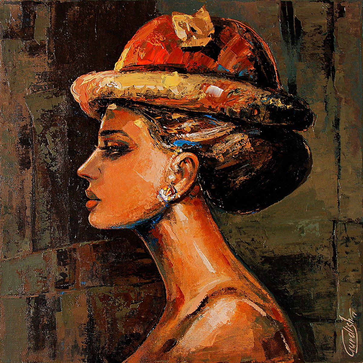 Beauty of Audrey by ARTIST GURDISH PANNU