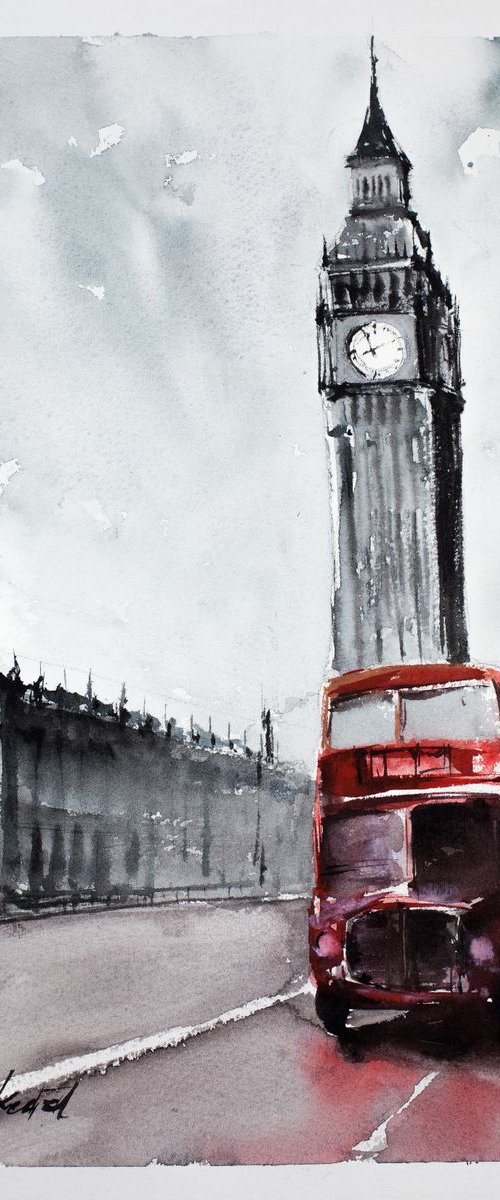 London Bus by Tomasz Mikutel