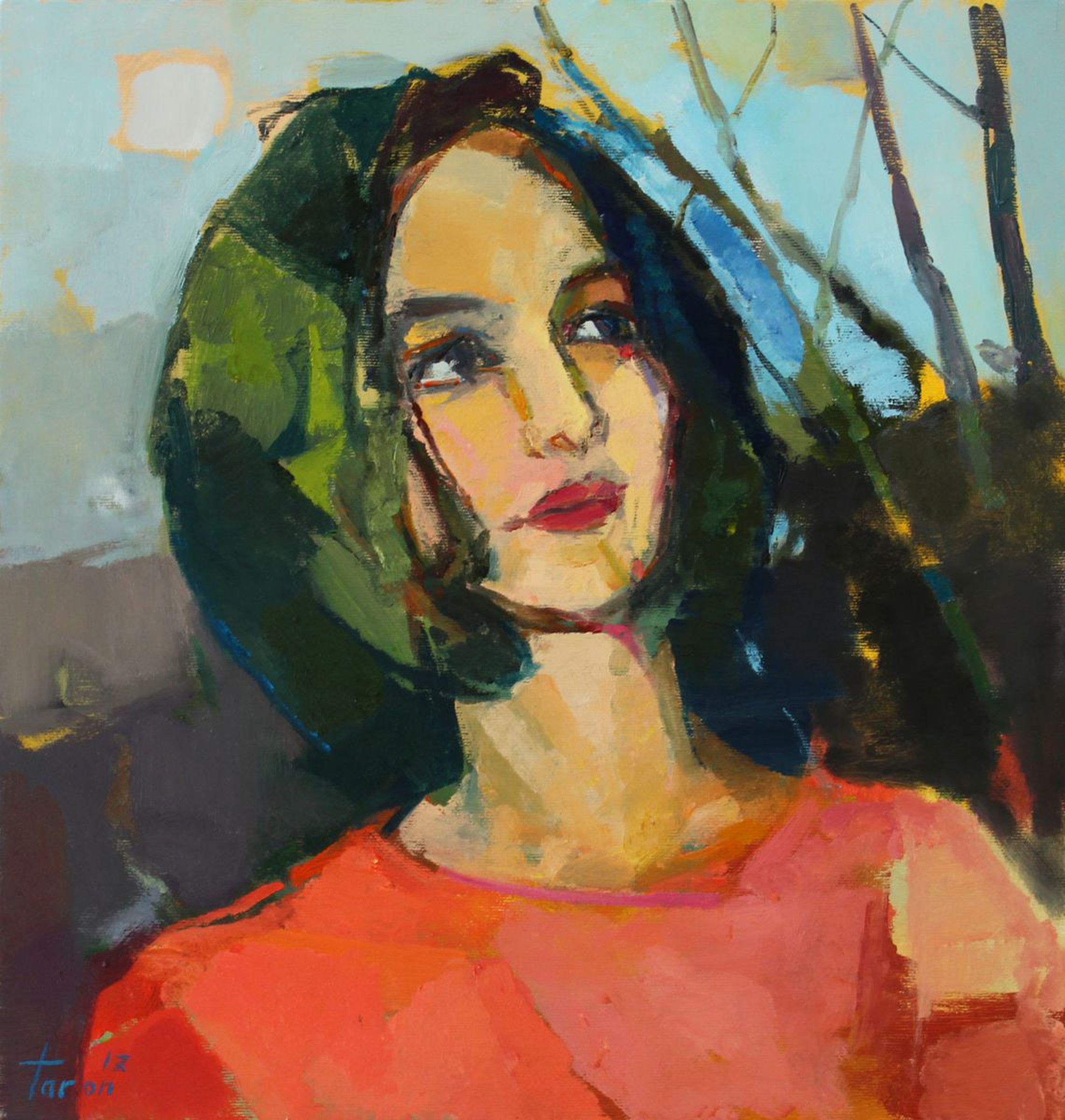 Dreamy Girl Oil Painting By Taron Khachatryan Artfinder