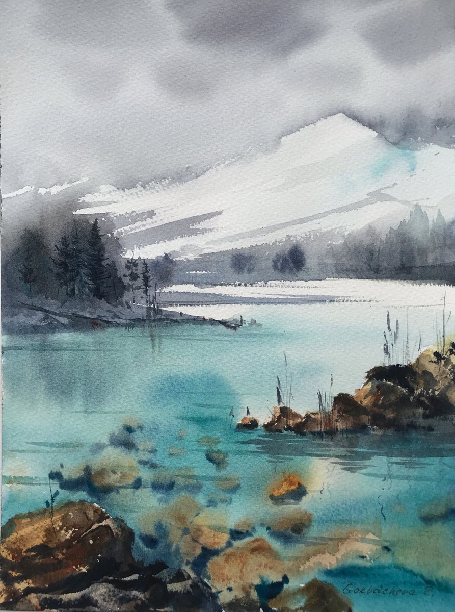 Mountain Lake #26 by Eugenia Gorbacheva