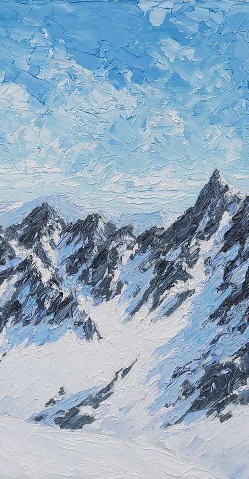 mountains near chamonix by Colin Ross Jack