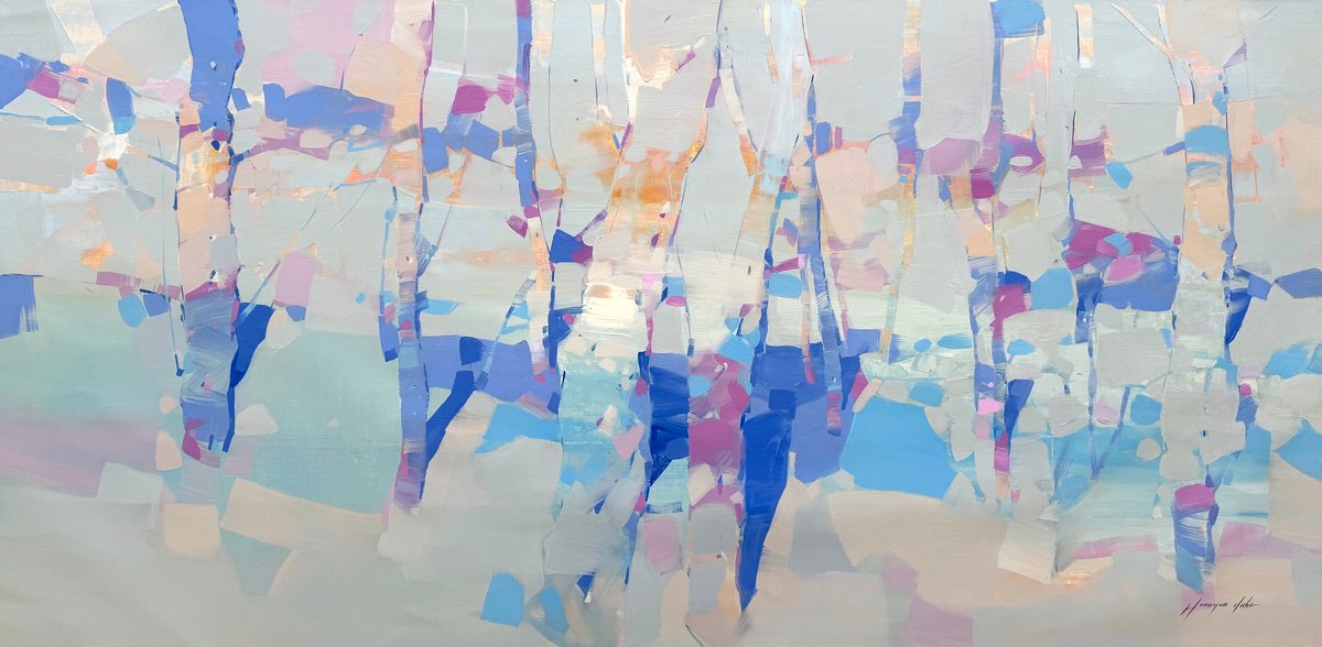 Azure Grove By Vahe Yeremyan, 63 X 30, Artwork For Sale On Artfinder