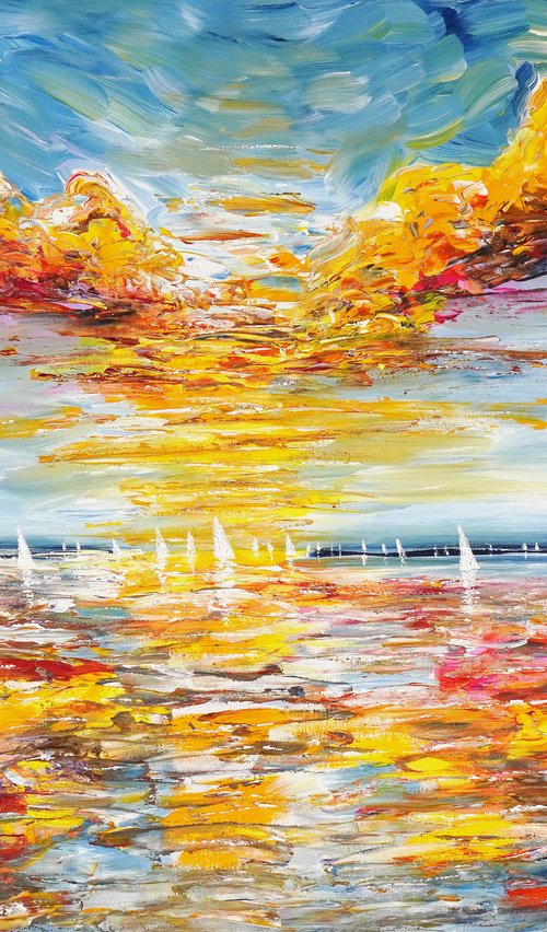 Seascape Sailing Impressions M 5 by Peter Nottrott