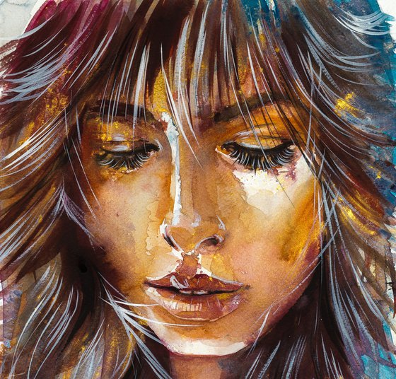 Girl in gold