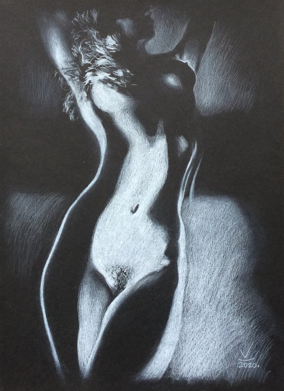 Nude noir #252 25X35cm