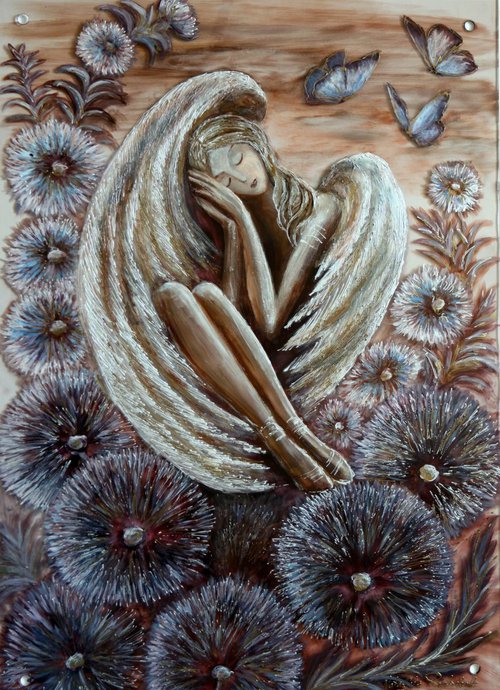 Dreaming Angel by Natalija Riabchuk