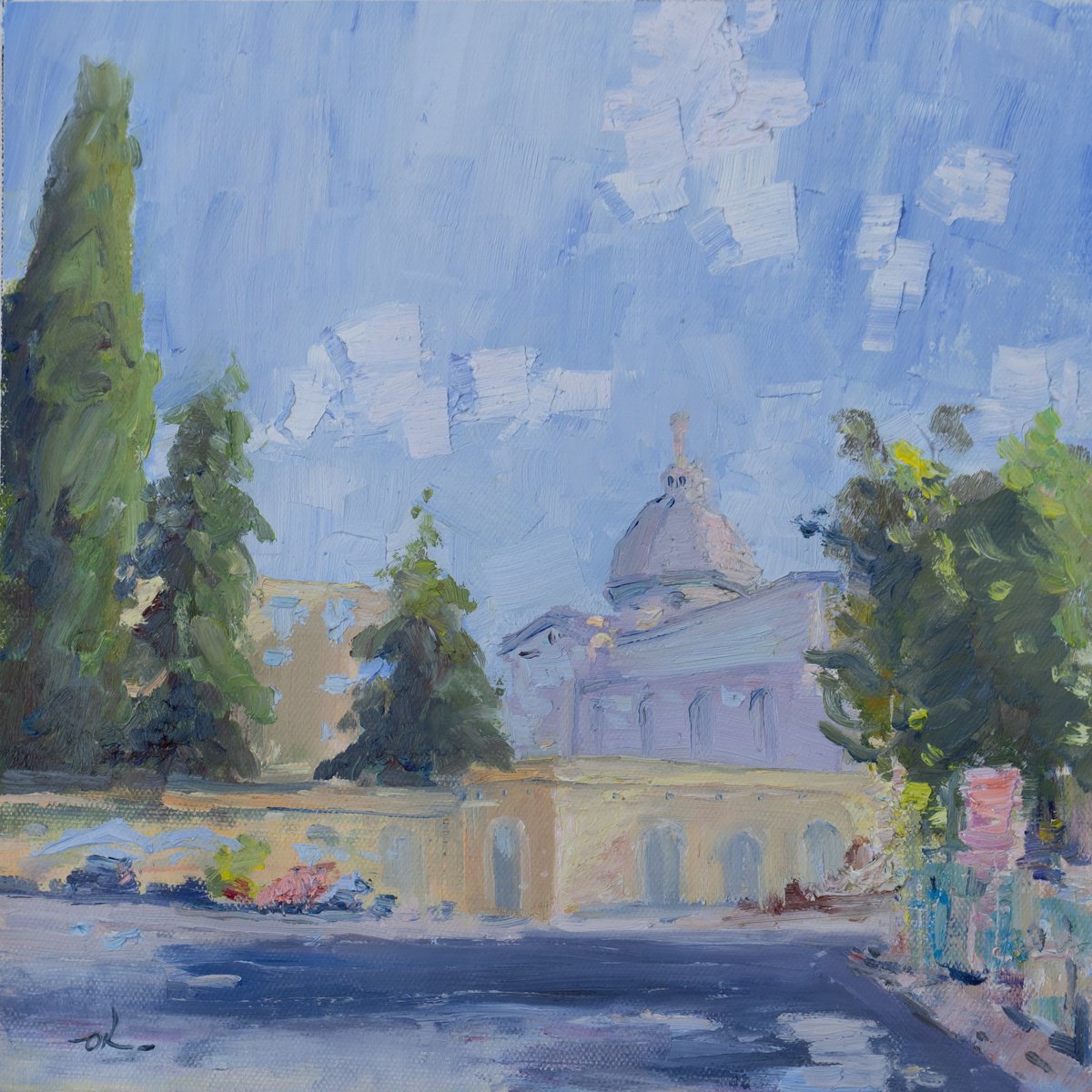 Piazza Dei Quiriti By Oleg Kamaev, 15 X 15, Artwork For Sale On Artfinder