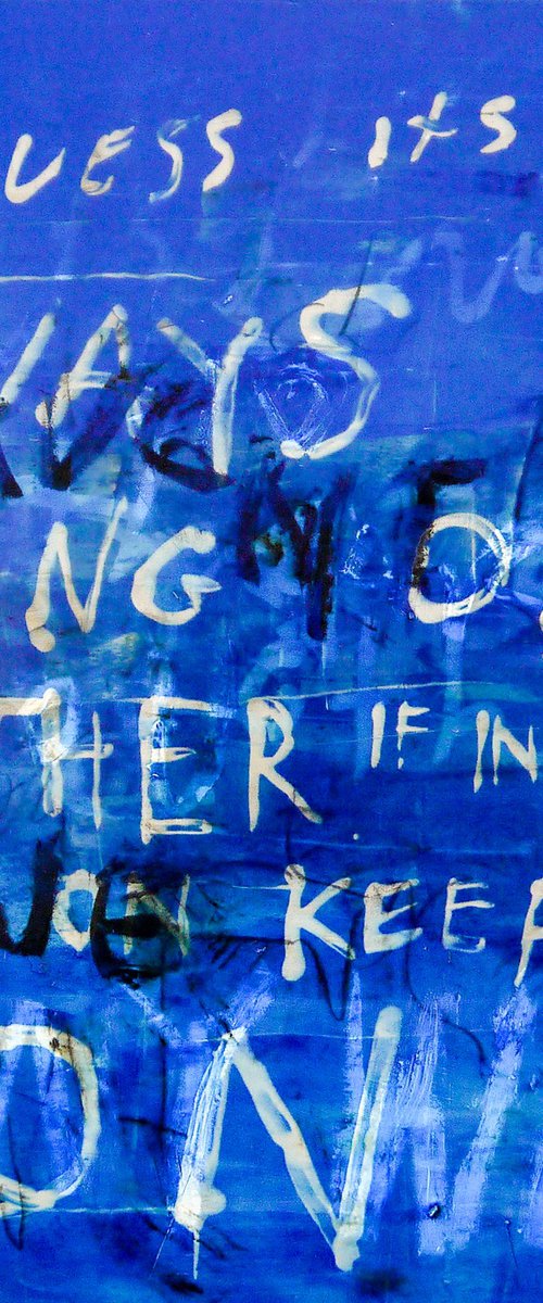 Keeping On (blue) by Niki Hare