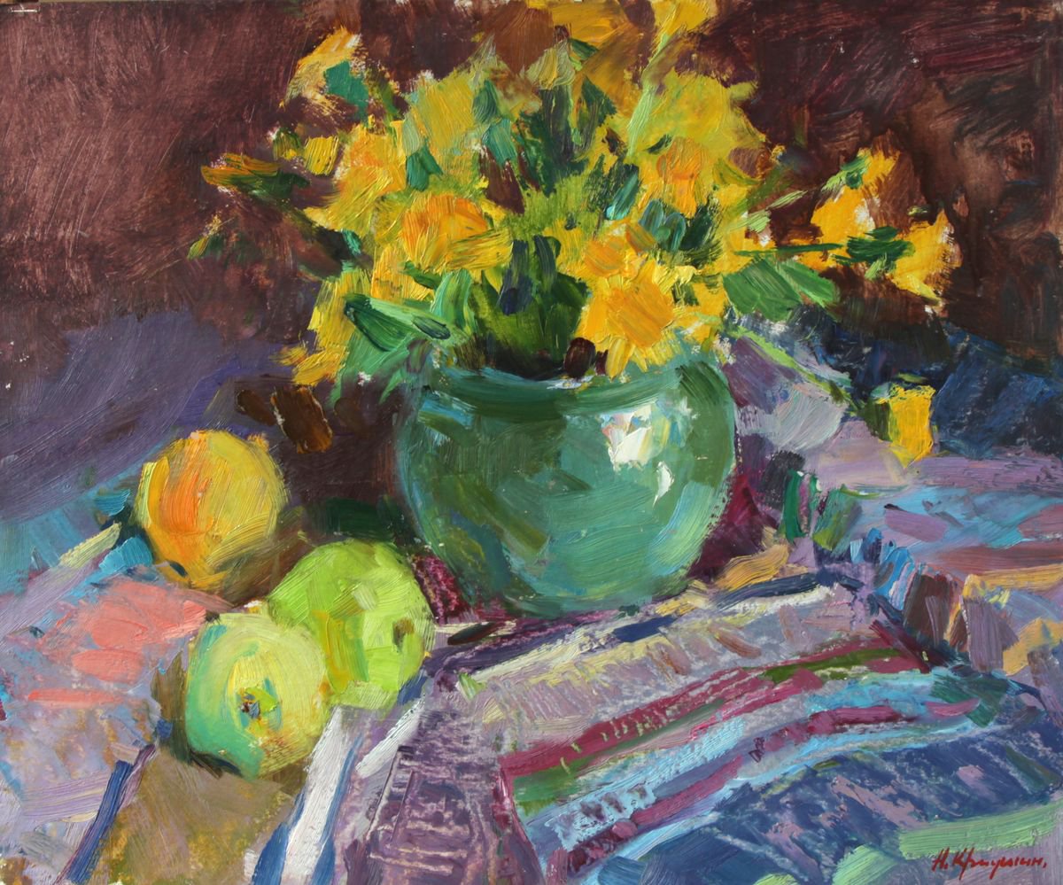 Dandelions By Aleksandr Kryushyn, 17 X 15, Artwork For Sale On Artfinder