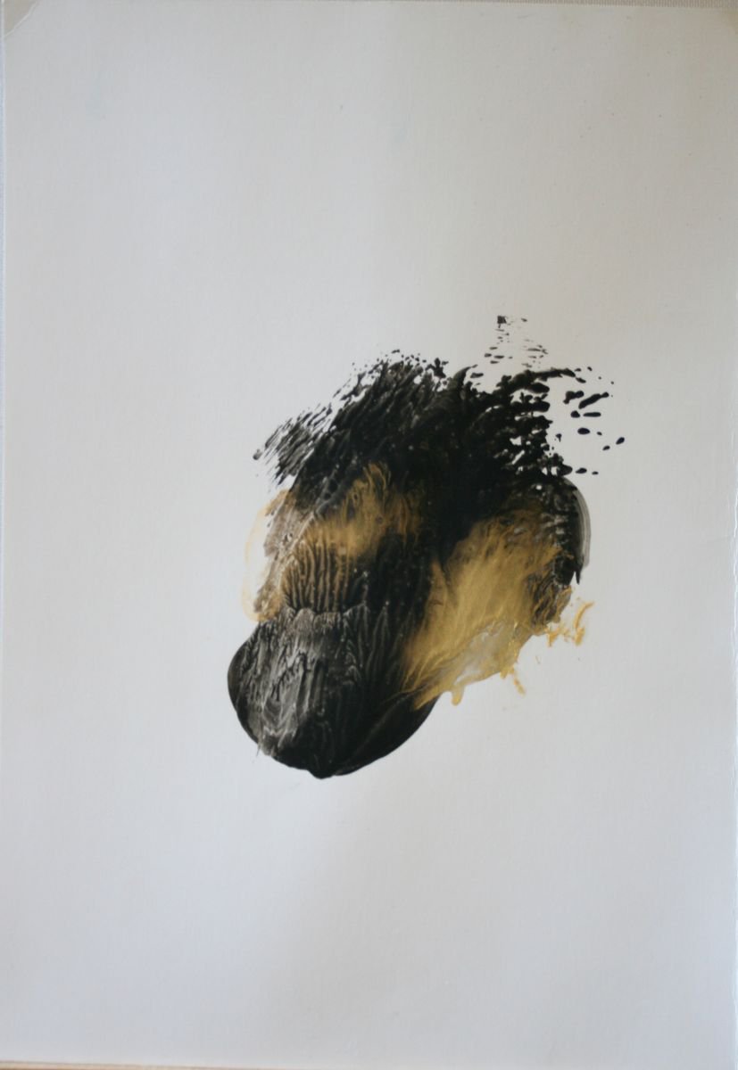 Expressive Abstract Limited Edition Print By Salana Art / Svetlana Samovarova, 9 X 13", Abstraction 1016, Original Artwork