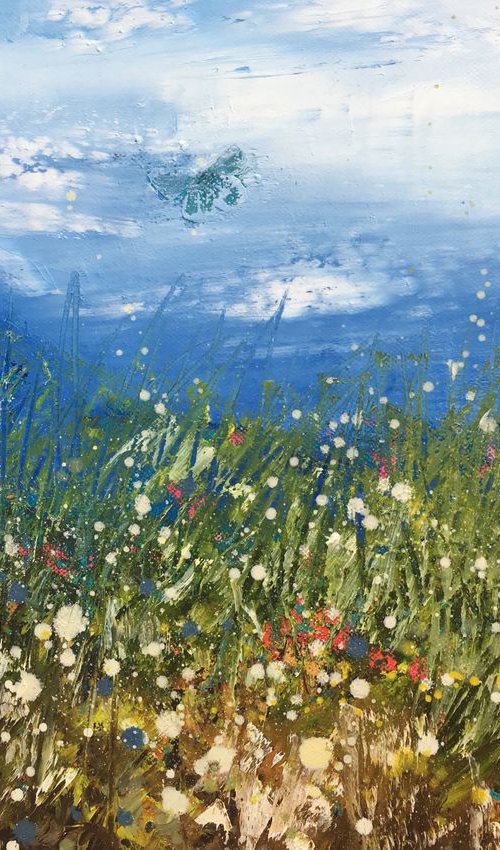 Butterflies at Brentor by Laure Bury