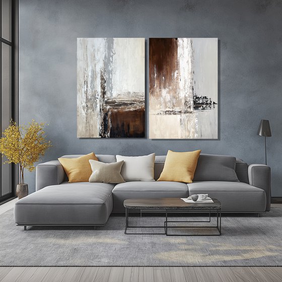 Rhythm of Elements diptych