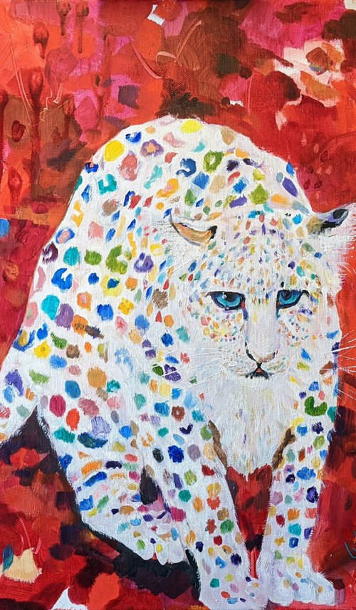 Oh Yes I Can - Snow Leopard by Chris Walker