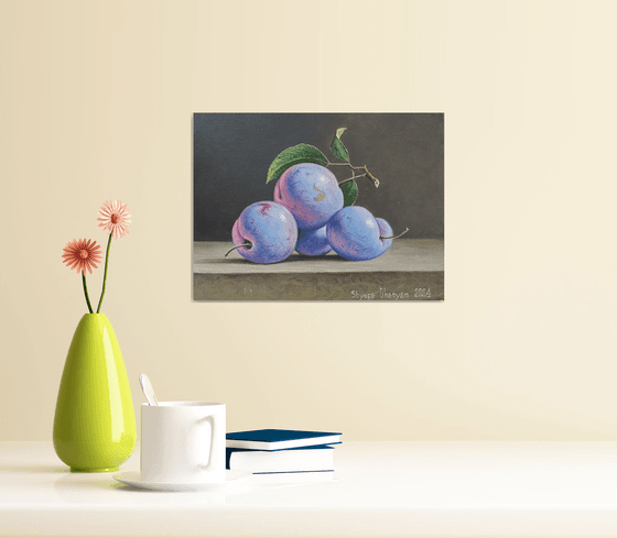 Still Life with Plums