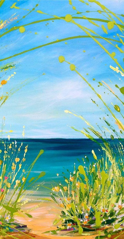 Blooming trail to the sea! by Emma Sian Pritchard