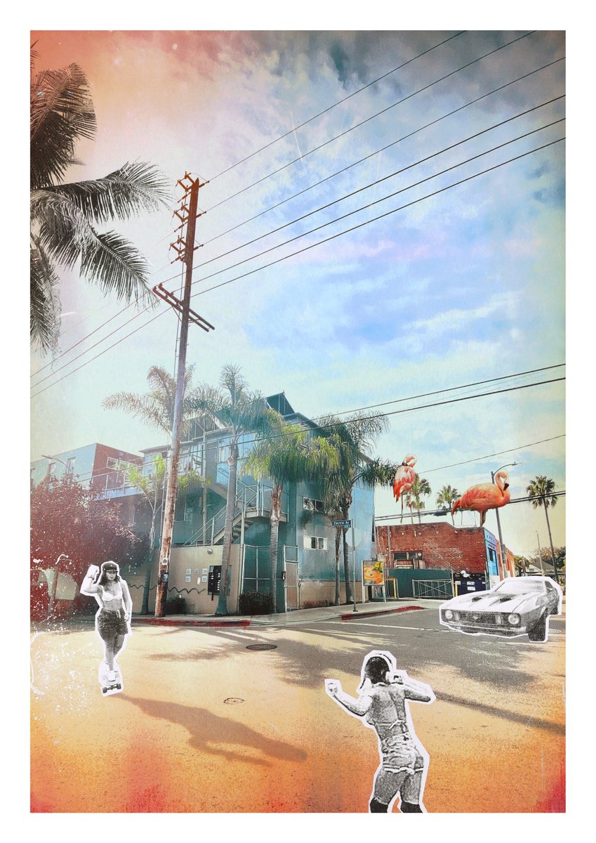 Portrait Print By Anil Mistry, 20 X 28, Electric Avenue, Original Artwork