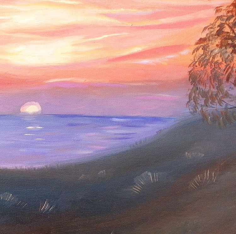 Greek Sunset With Olive Tree Artfinder