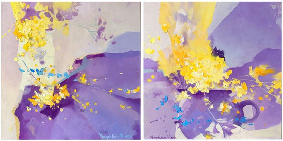 Echoes of Summer Sun. Diptych I
