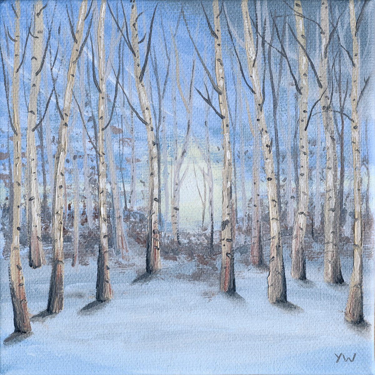 Winter Scene by Yvonne B Webb