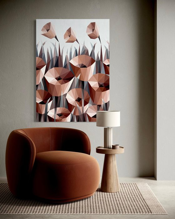 AUTUMN TERRACOTTA FLOWERS