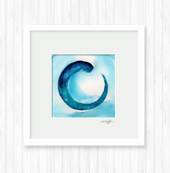 Enso Serenity 87 - Enso Abstract painting by Kathy Morton Stanion