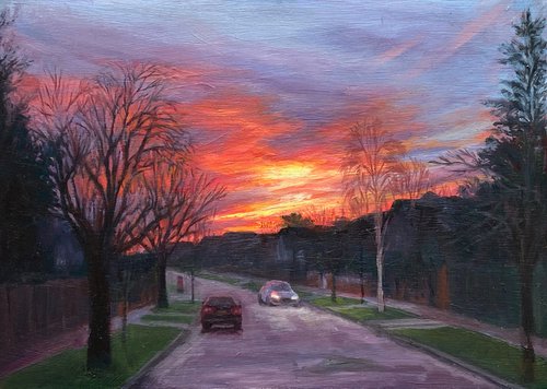 Sunset Over Parkside (II) by Diana Sandetskaya