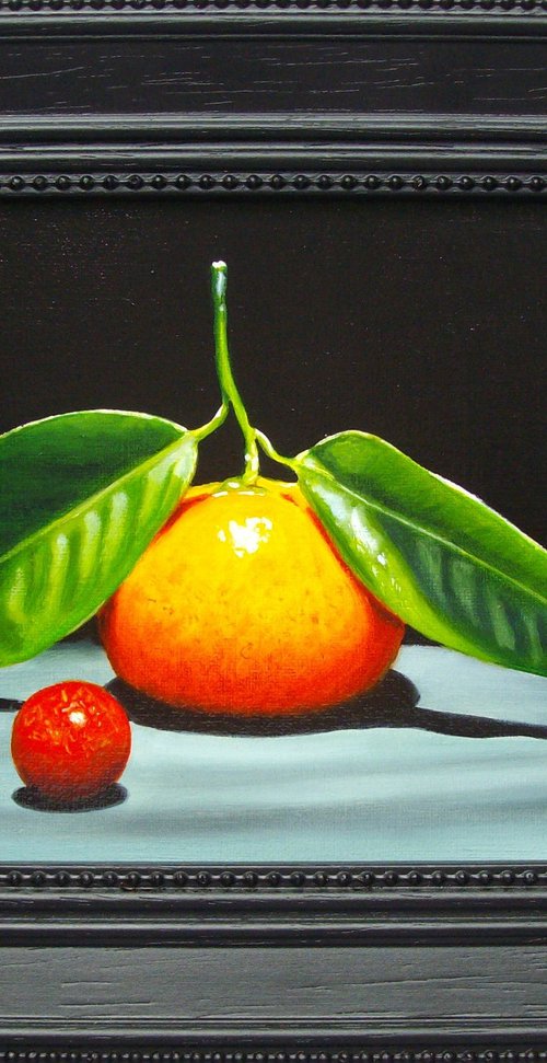 Red marble with clementine by Jean-Pierre Walter