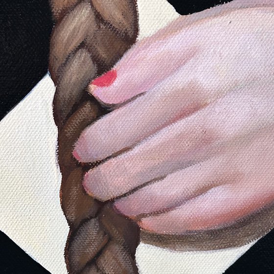 Original oil painting Equilibrist