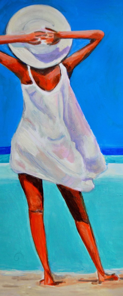 At the beach / 51 x 37 cm by Alexandra Djokic