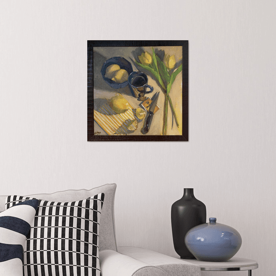 Tea with Lemons - Kitchen painting