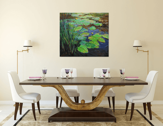 Water lilies pond