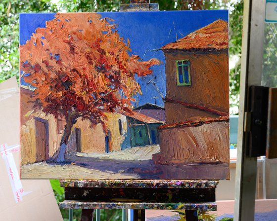 Autun Tree and Farmhouse