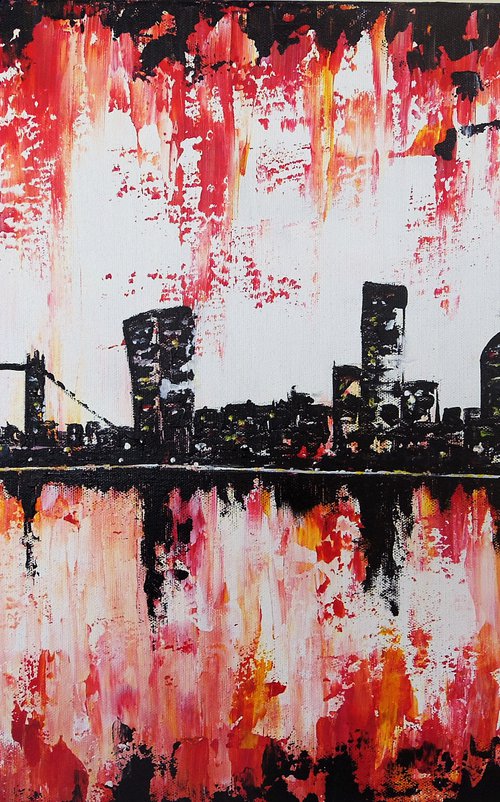 London Skyline Abstract by Graham Evans