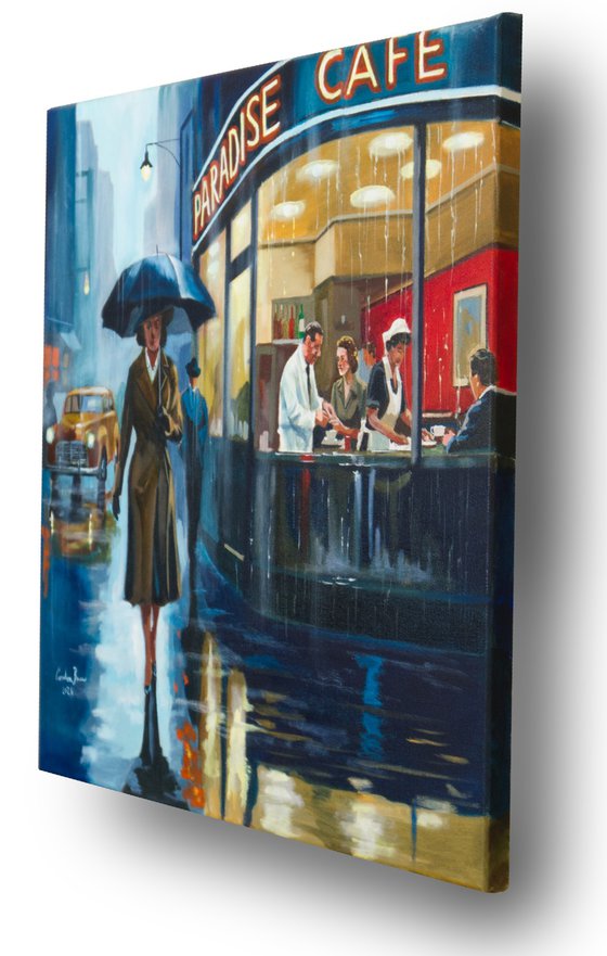 Rain at Paradise Café