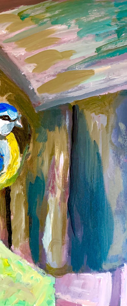 Blue Tit In Spring by Ryan Louder