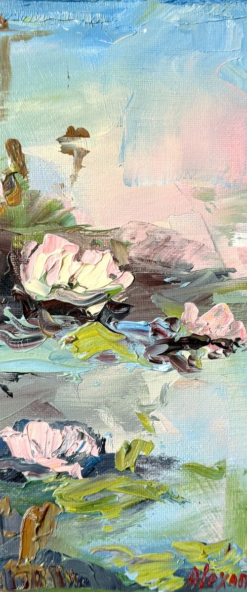 Water Lilies.Blue. by Irina Alexandrina