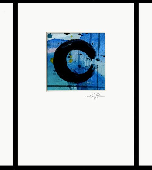 Enso Of Zen Collection 5 - 3 Abstract Zen Circle paintings by Kathy Morton Stanion by Kathy Morton Stanion