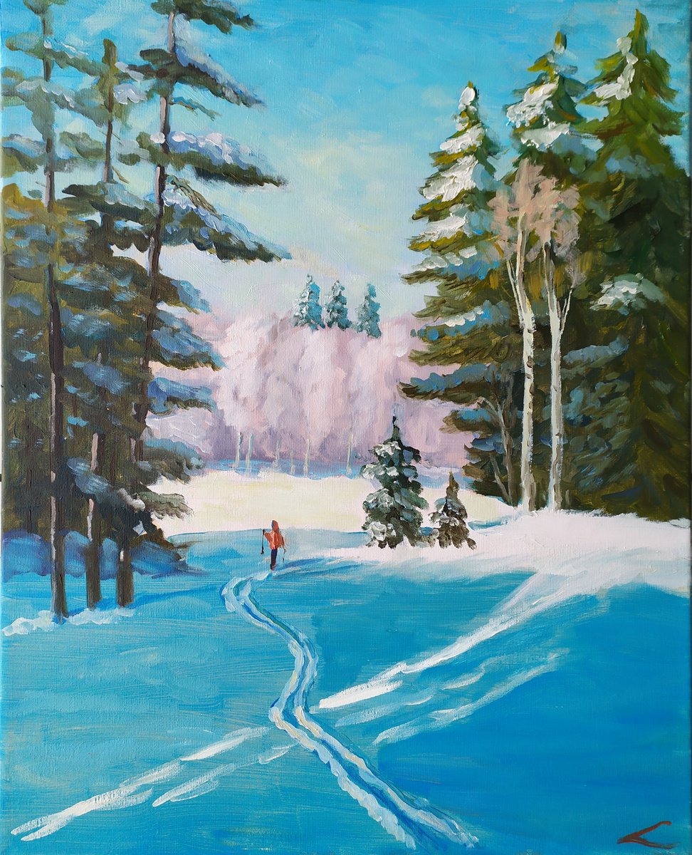 Winter forest 3 by Elena Sokolova