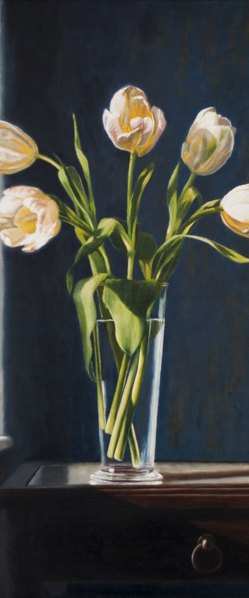 White Tulips by Andrew McNeile Jones