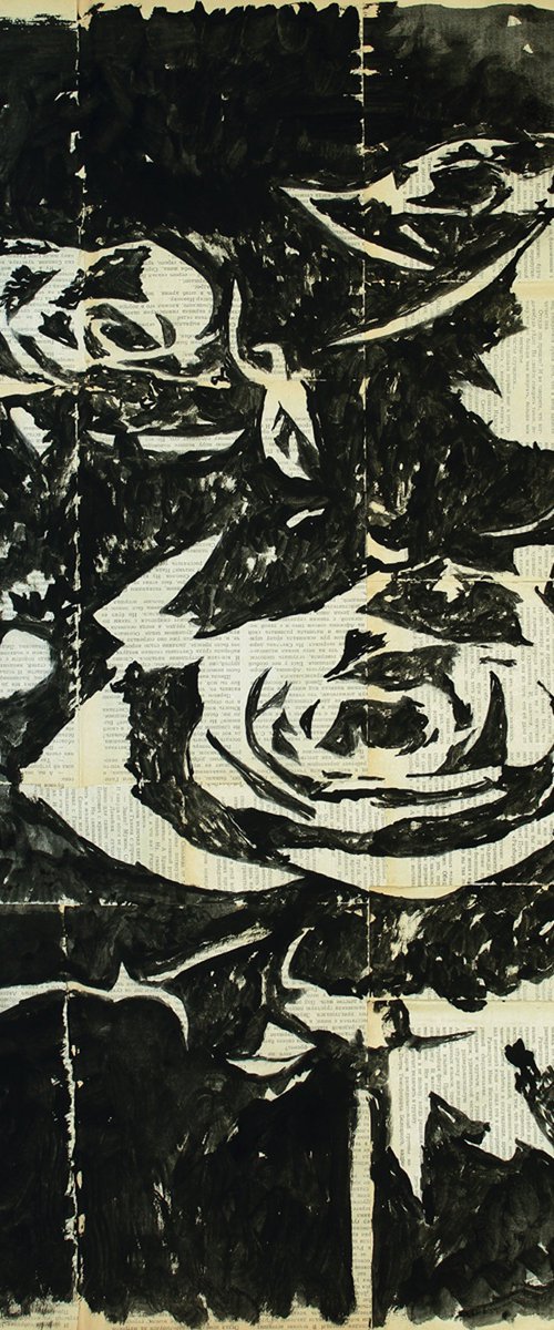 White roses. by Marat Cherny