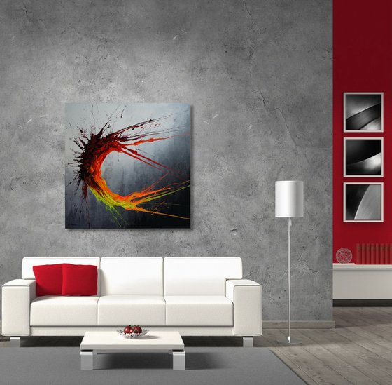 Twisting Fire VIII (Spirits Of Skies 100194) (100 x 100 cm) XXL (40 x 40 inches)