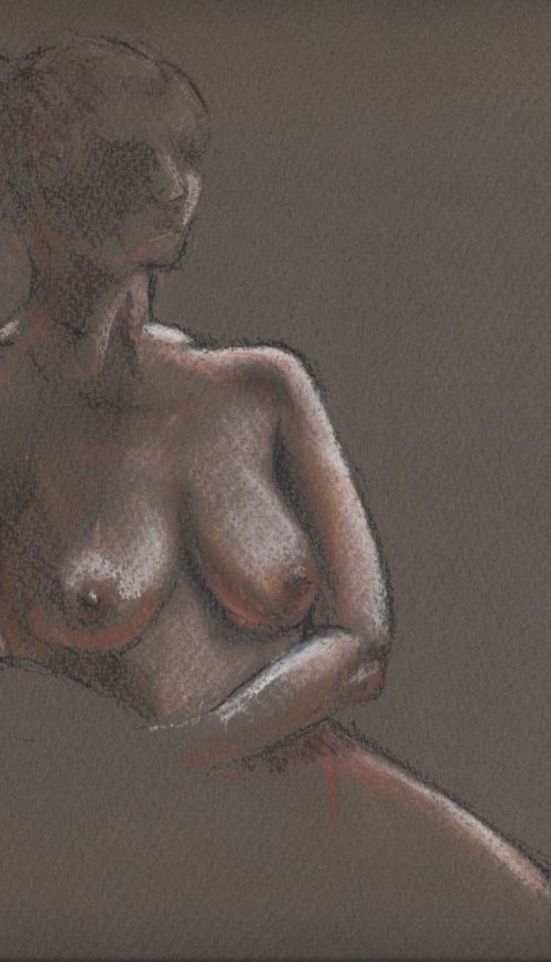 Poise - female nude by Louise Diggle