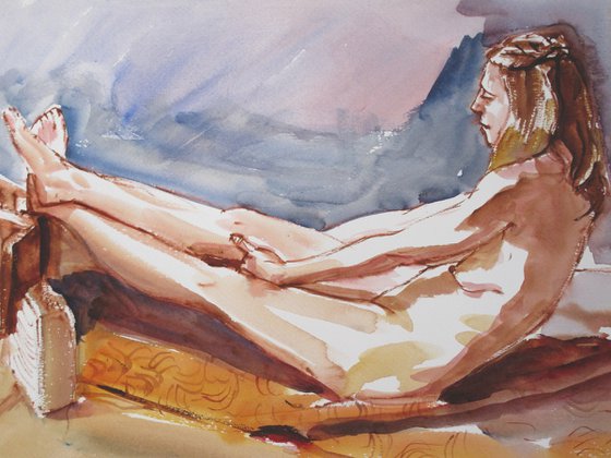 Reclining female nude