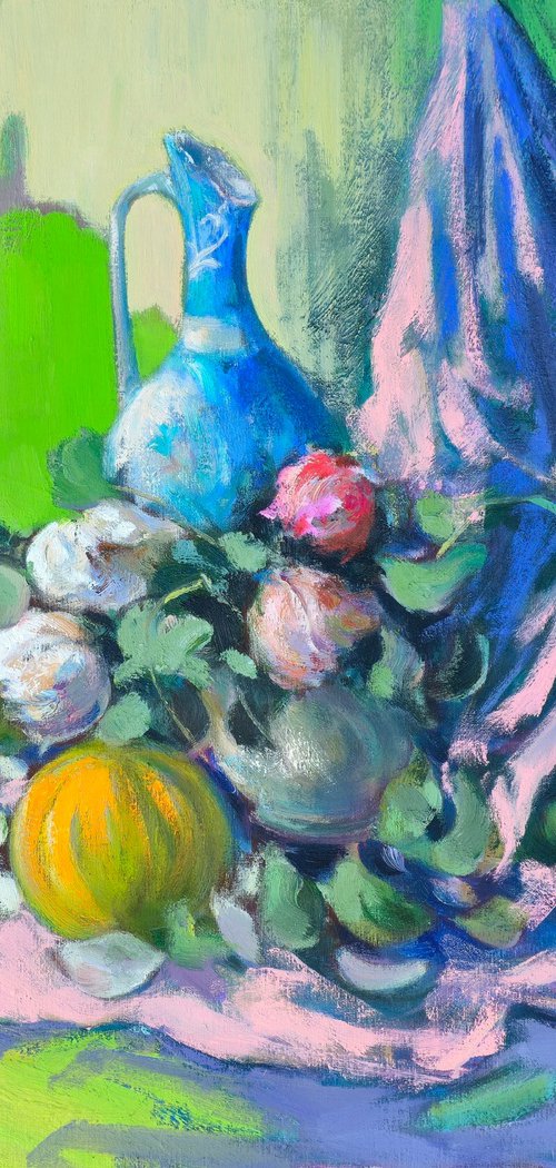 Still life with roses - One of kind by Hrachya Hakobyan