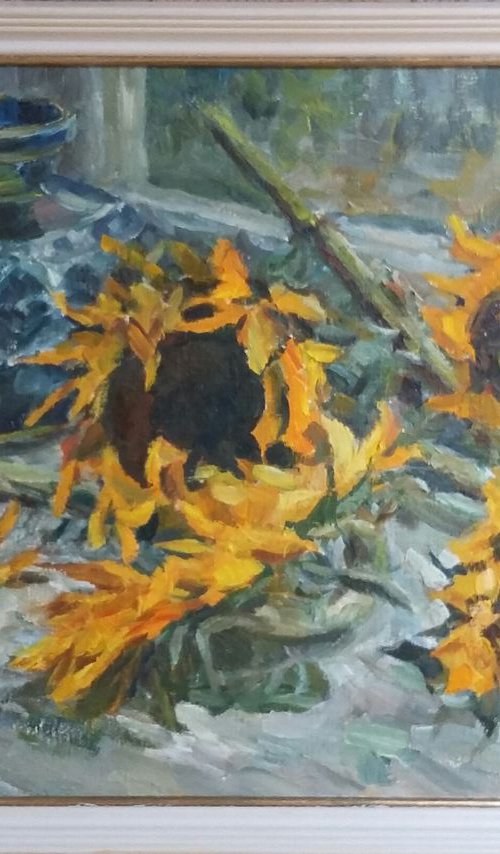 Sunflowers (Vincent I love you...) by Elena Klyan