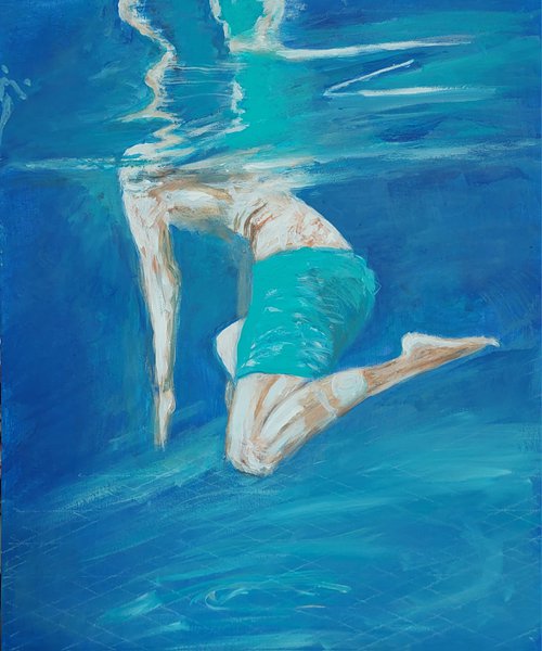 Swimming in the pool by Els Driesen