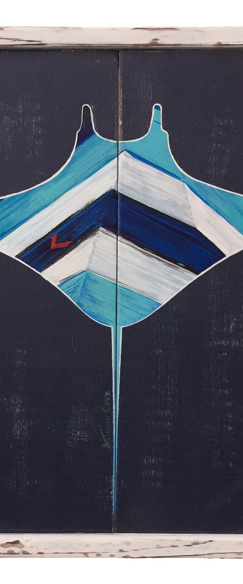 Manta ray by Antonio Cruz